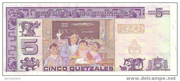 GUATEMALA   5 Quetzales   Daté Du 12-02-2003   Pick 106     ***** BILLET  NEUF ***** - Guatemala