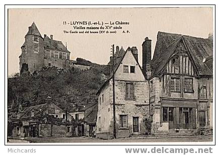 CPA 37 LUYNES - Le Chateau - Vieilles Maisons Du XVsiecle - Luynes