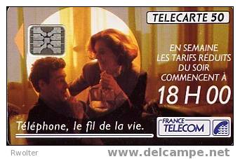 @+ Télécarte "TARIFS REDUITS - 18H00" - 05/92 - 50 U - SC4 - 5 PETITS EMBOUTIS. - 1992