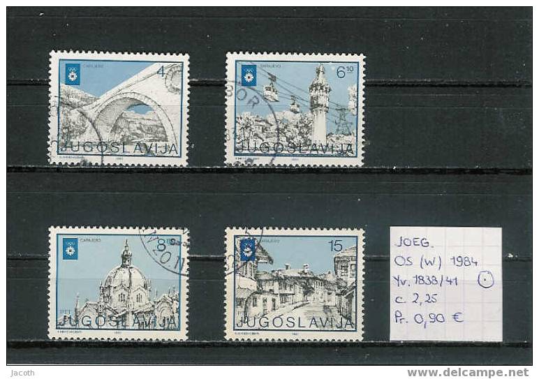 Joegoslavië - Yv. 1838/41 Gestempeld/obl./used - Hiver 1984: Sarajevo