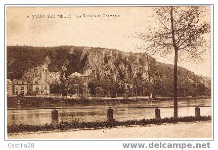 Cpa YVOIR SUR MEUSE Les Rochers De Champale - Yvoir