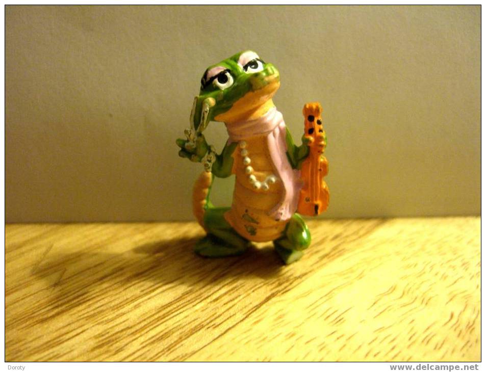 FIGURINE FERRERO CROCODILE JOUANT DU VIOLON - 1992 - Sonstige & Ohne Zuordnung