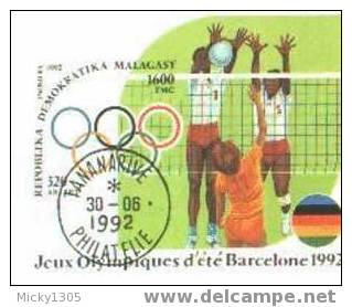 Madagascar - Block Gestempelt / Miniature Sheet Used (B060) - Zomer 1992: Barcelona