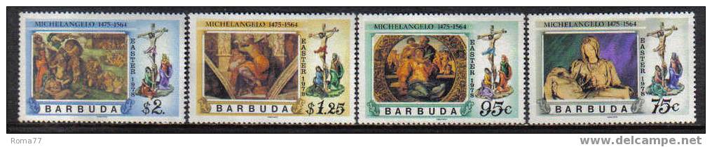 D1057 - BARBUDA , PASQUA 1978 N. 370/373  *** - Pasen