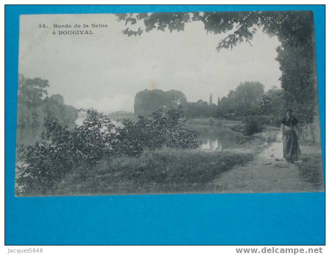 78) Bougival - N° 34 - Bords De La Seine -  - Tres Belle Carte - Bougival