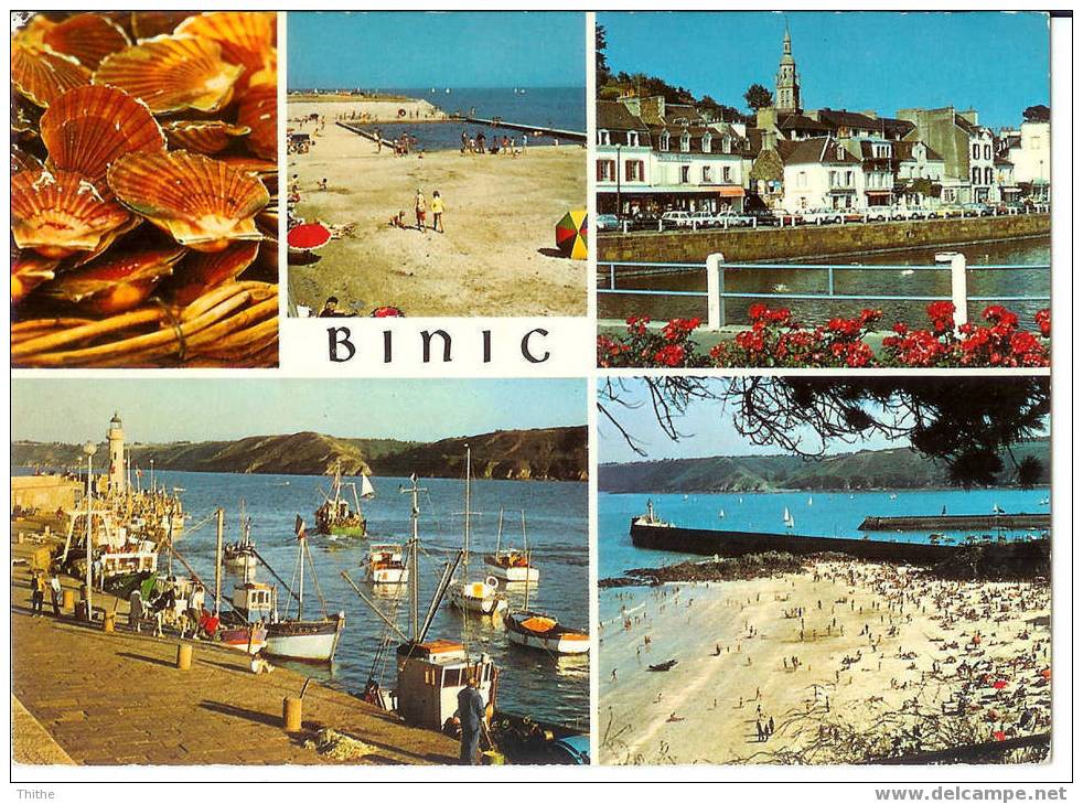 BINIC La Nouvelle Piscine, Le Quai De Courcy, La Jetée Avec Le Port, La Plage - Carte Multivues - Binic