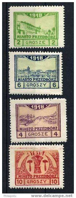 POLSKA  Poste Locale 1918 Stadt PRZEDBORZ  Dent 11 1/2  Michel Cote 132 E - Nuovi