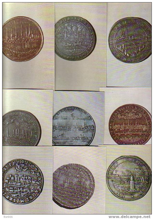 GOOD USSR 16 POSTCARDS SET 1972 -  EUROPEAN CITIES On COINS - Munten (afbeeldingen)