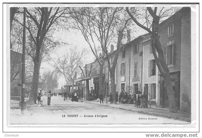 84 // VAUCLUSE / LE PONTET / Avenue D'avignon / F BEAU EDIT / ANIMEE (café Dabet à Gauche) / - Le Pontet