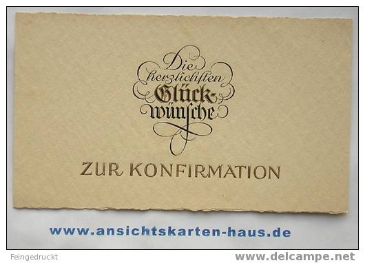 D 3674 - Konfirmationskarte - Communion