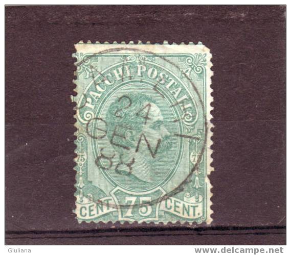 Italia Regno - N. PP4 Used (Sassone) 1884-86 Pacchi Postali Effige Di Umberto I - Paketmarken