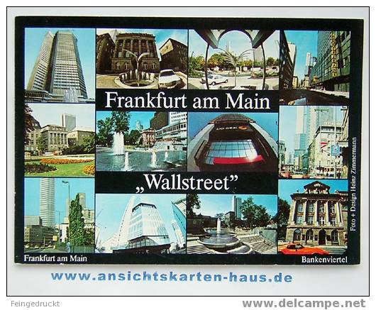 D 3783 - Bankenviertel Frankfurt Am Main - Color MBk, Mit Sondermarke "Duden" Gel. - Banken
