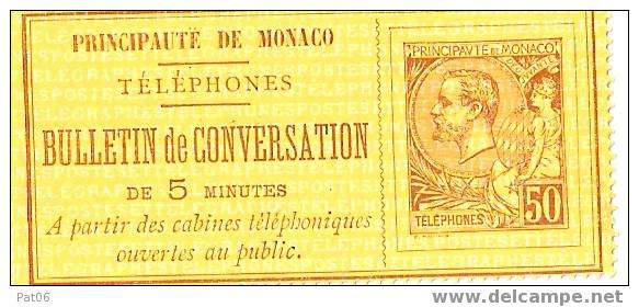 PRINCIPAUTE DE    MONACO   TIMBRES  TELEPHONES - Téléphone