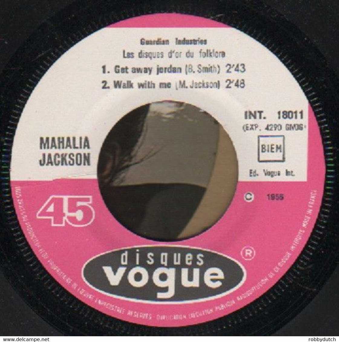 * 7" EP * MAHALIA JACKSON - IN THE UPPER ROOM (1965 Ex!!!) - Religion & Gospel