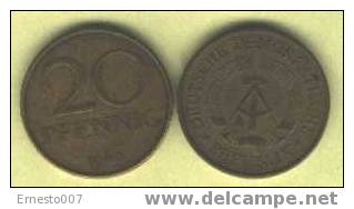 "DDR"- 20 Pfennig - 1984 A - Gebraucht/used - 20 Pfennig