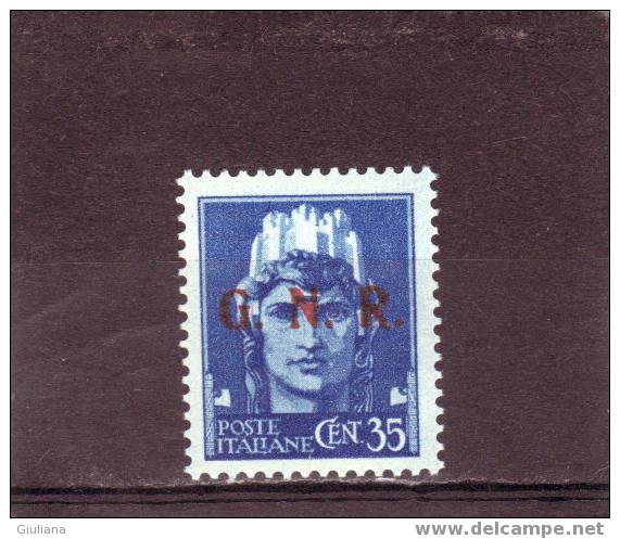 Italia - Repubblica Sociale - N. 476/III** (Sassone) 1944 Tiratura Di Brescia - Neufs