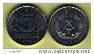 "DDR" - 5 Pfennig Von 1968 (A) - Gebraucht/used - 5 Pfennig