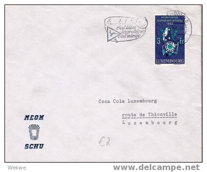 L013/  LUXEMBURG - Einzelfrankatur – Telefonmarke Von 1963 – - Cartas & Documentos