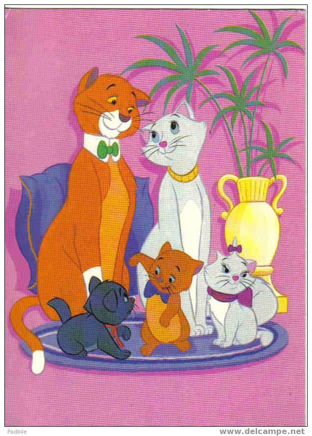 Carte Postale Des Aristochats De Walt Disney - Disneyland