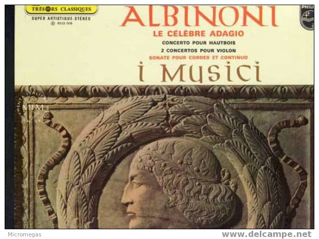 Albinoni : Adagio, I Musici - Klassiekers