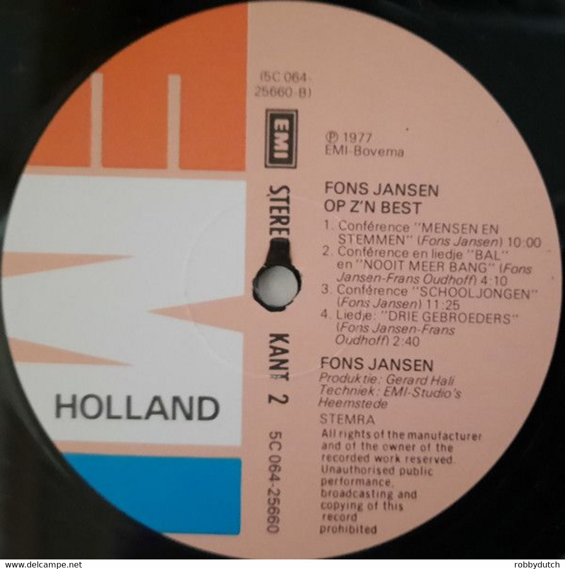 * LP * FONS JANSEN OP Z'N BEST (1977 Ex-!!!) - Humour, Cabaret