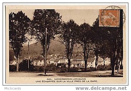 CPA 67 NIEDERBRONN LES BAINS - Une Echappee Sur La Ville Pres De La Gare - Niederbronn Les Bains