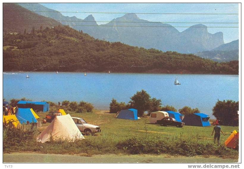 Cpa 888 - CORPS - La Camping, Le Lac Du Sautet... (38 - Isère) - Corps