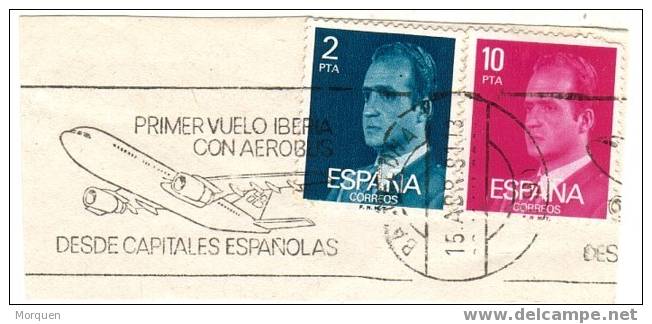 ESPAÑA Fechador Especial  BARCELONA 1981  Aerobus - Lettres & Documents