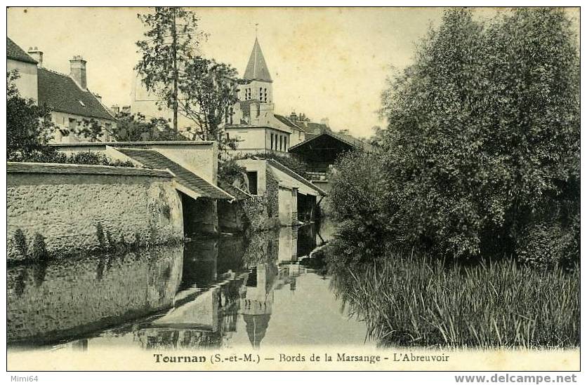 77 . TOURNAN .   LES BORDS DE LA MARSANGE , L'ABREUVOIR ET LES LAVOIR . - Tournan En Brie