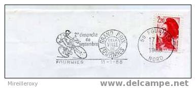 CYCLISME / VELO / OBLITERATION MECANIQUE / FOURMIES 1988 - Ciclismo