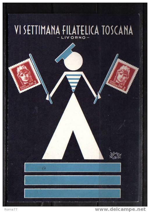 BOL1164b - VI SETTIMANA FILATELICA TOSCANA : 19/9/1954 - Bourses & Salons De Collections