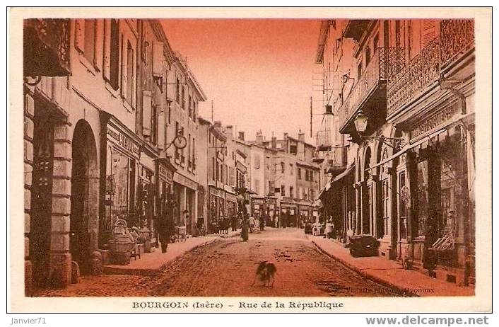 Bourgoin. Rue De La République - Bourgoin