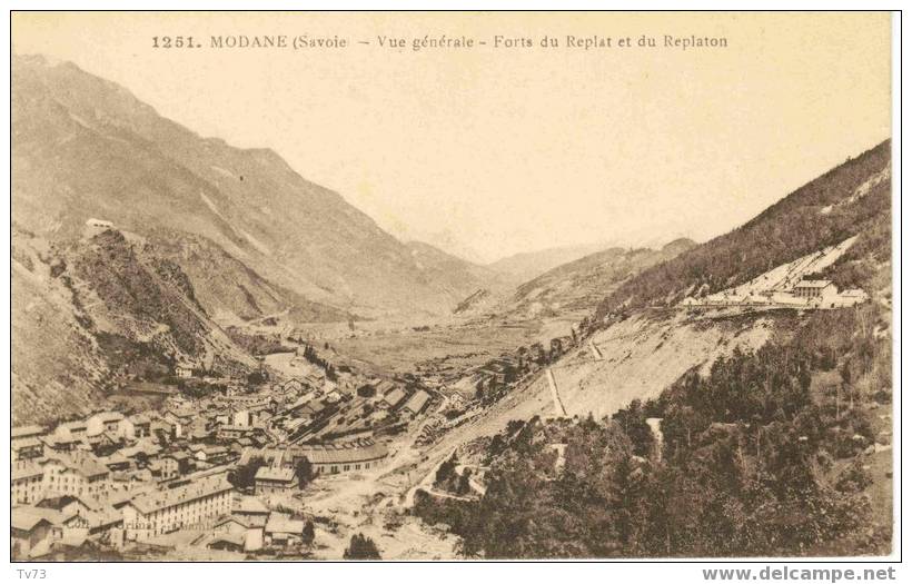 Cpa 1120 - MODANE - Vue Générale - Forts Du Replat Et Du Replaton - (73 - Savoie) - Modane