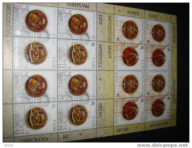 VATICANO - BENEDETTO XVI - ANNO 2006 - BF BASILICA VALORI 2BF - Unused Stamps