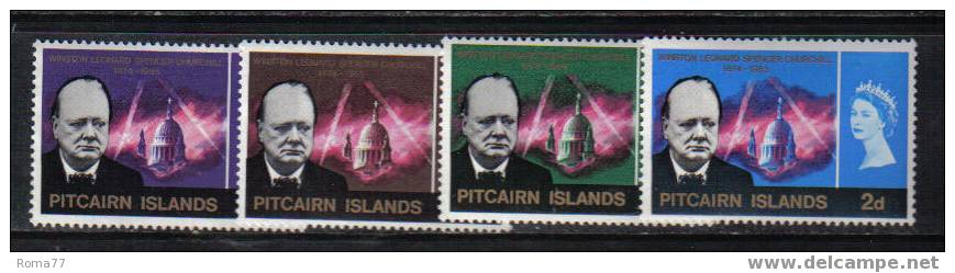 80 - PITCAIRN , Winston Churchill : N. 55/58  *** - Pitcairn