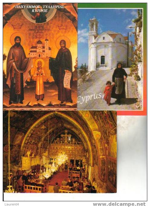 3 Cyprus Postcards - 3 Carte De Chypre - Zypern