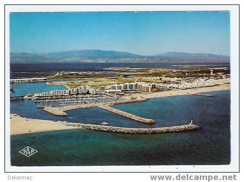 CPSM  Photo Colorisée Le Barcares 66 Pyrénées Orientales Vue Générale Les Corbières édit S. Audumares Perpignan - Port Barcares