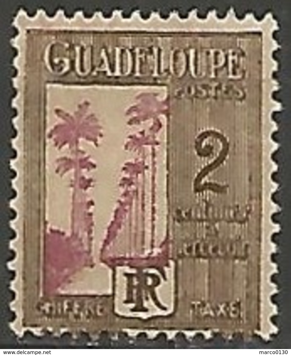 GUADELOUPE TAXE N° 25 NEUF Avec Charnière - Timbres-taxe