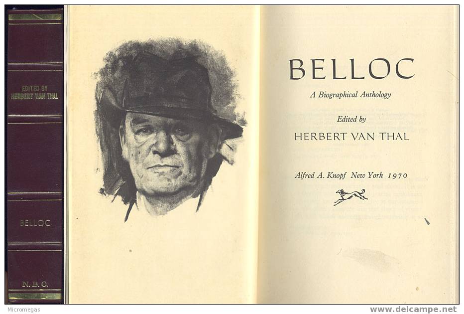 Herbert Van Thal : Belloc. A Biographical Anthology - Literatur