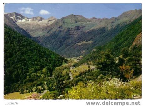 Les Glaciers Du LYS Et La Vallée Vus De La Route De SUPERBAGNERES  - N° 65 262 - Superbagneres