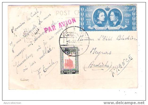 PAR AVION POUR MEYRAS .07 - Jordania