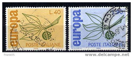 Italien / Italy / Italie 1965 Satz/set EUROPA Used/gestempelt - 1965