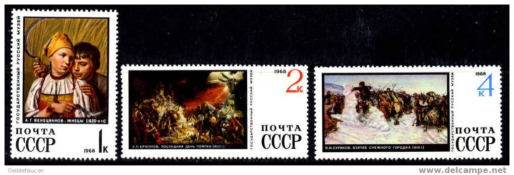 RUSSIE - Yvert - 34343/52** - (le 3445 Manque) Cote 11 € - Museos