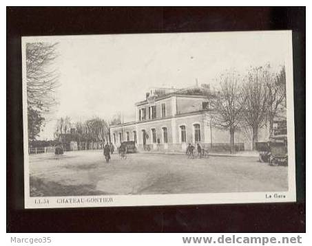 011921 Chateau Gontier  La Gare édit.LL Cap N°51 Animée Belle Carte - Chateau Gontier