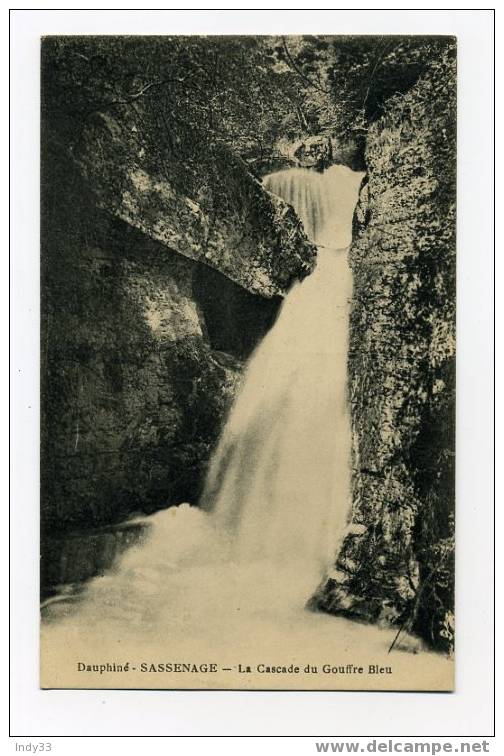 - SASSENAGE . LA CASCADE DU GOUFFRE BLEU - Sassenage