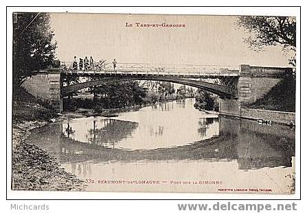 CPA 82 BEAUMONT DE LOMAGNE - Pont Sur La Gimonne - Beaumont De Lomagne