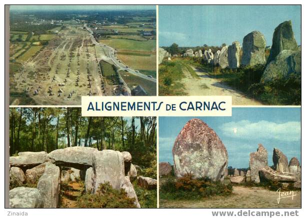 CARTE POSTALE DE BRETAGNE - ALIGNEMENTS DE CARNAC - DOLMENS ET MENHIRS - Dolmen & Menhirs