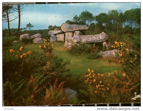 CARTE POSTALE DE BRETAGNE - DOLMEN DE MANE KERIONED - Dolmen & Menhirs