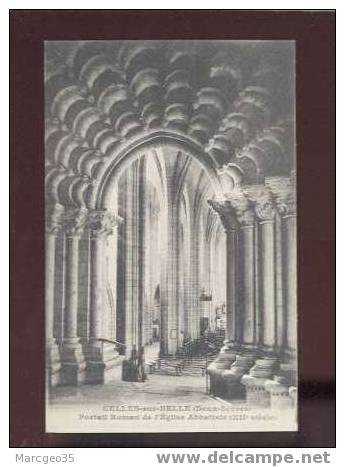 12150 Celle Sur Belle Portail Roman De L'église Abbatiale Pas D´édit. - Celles-sur-Belle