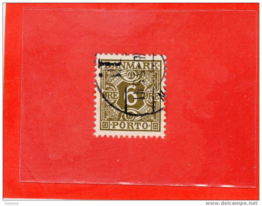 Danimarca - N. 29A  Used (Unificato) 1934-55  Segnatasse - Impuestos